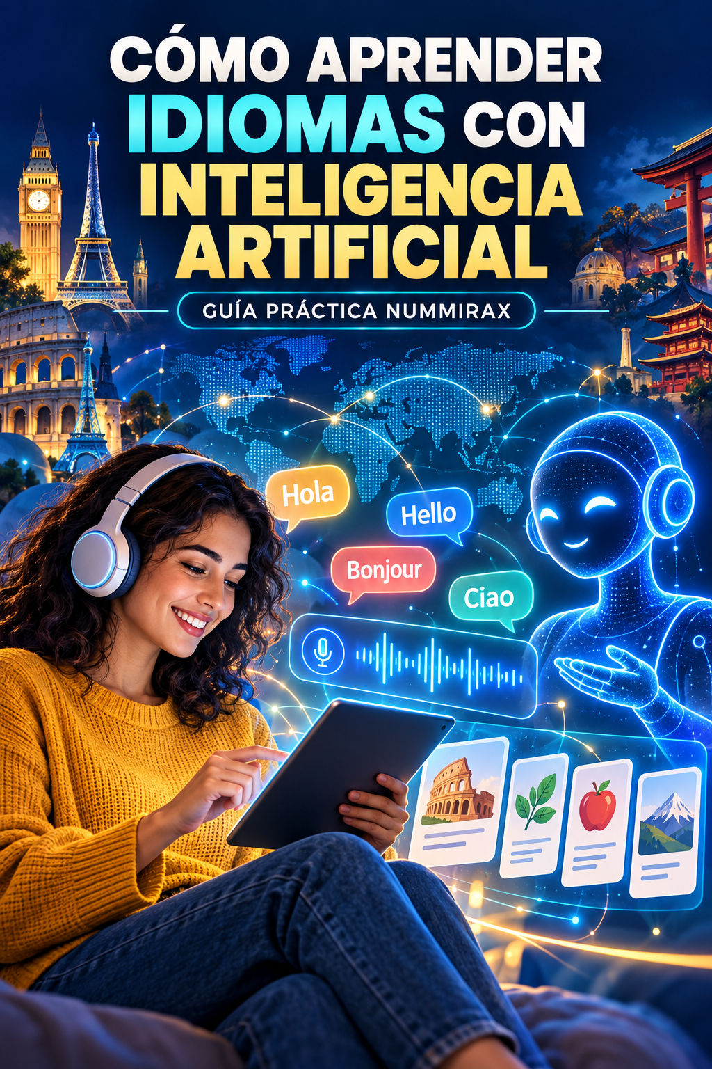 Portada Cómo aprender idiomas con inteligencia artificial