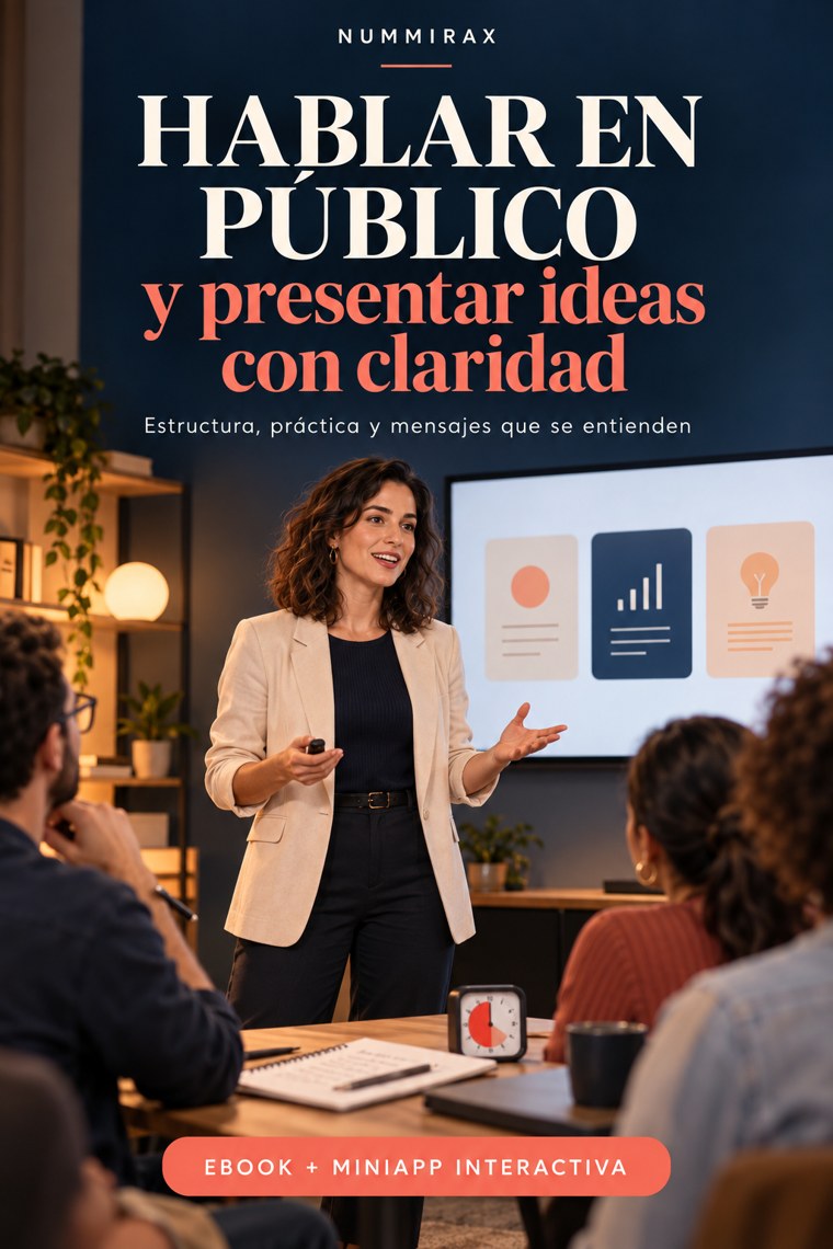 Hablar en público y presentar ideas con claridad