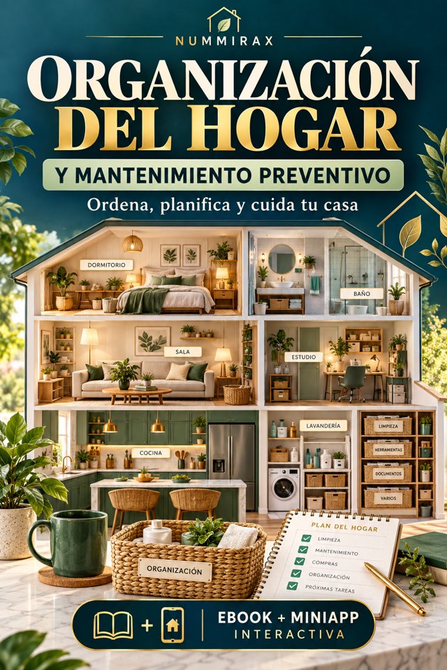 Organización del hogar y mantenimiento preventivo