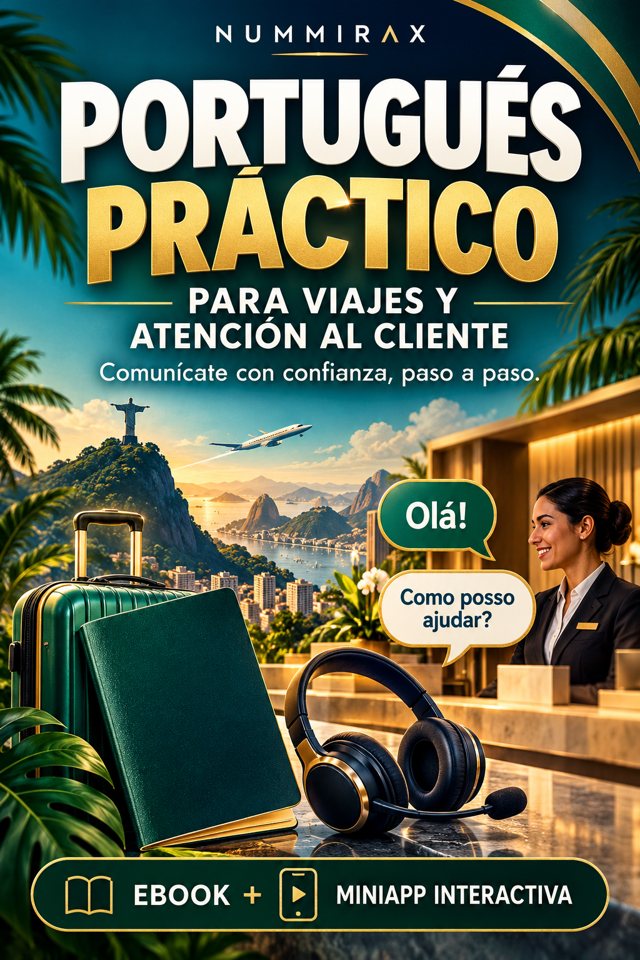 Portugués práctico para viajes y atención al cliente